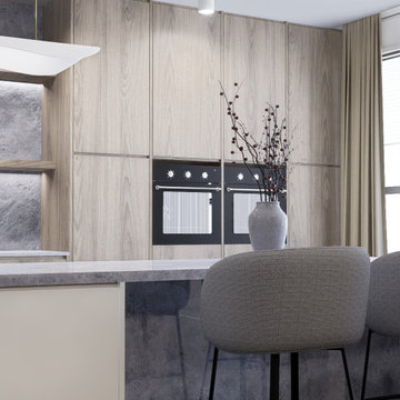 Proyecto  cocina Paz , departamento central park , bosque real // atlantico arqs