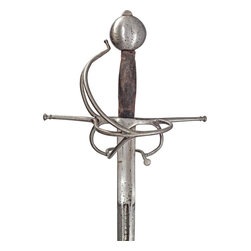 A RARE SPANISH OR ITALIAN WHEEL POMMEL RAPIER C.1530 - Home Decor