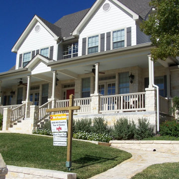 6 Inch Seamless K-Style Gutters in Clay with 3x4 Linen Downspout