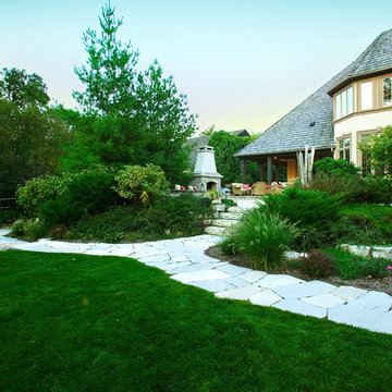 Outdoor Living Terrace and Serene Landscape