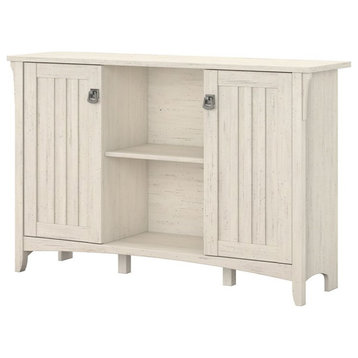 Salinas Accent Storage Cabinet with Two Doors in Antique White - Engineered Wood