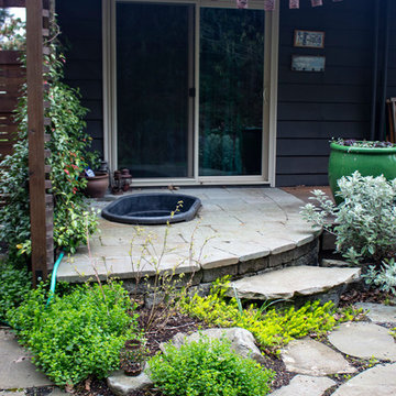 Mount Tabor Sloped Backyard