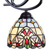 Chloe Lighting Grenville Tiffany-Style 3-Light Victorian Mini-Chandelier 25"