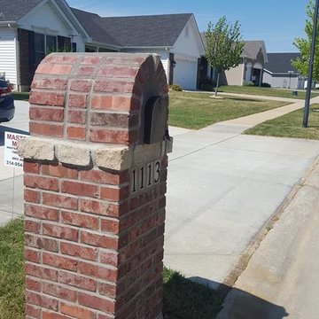 Brick and Stone Mailbox in O'fallon, Mo
