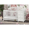 AFG Baby Furniture Kali II Wood 4-in-1 Convertible Crib and Changer in White