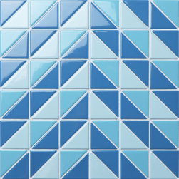 Artistic Pool Tile: Santorini Pine Tree TR-SA-PT - Mosaic Tile