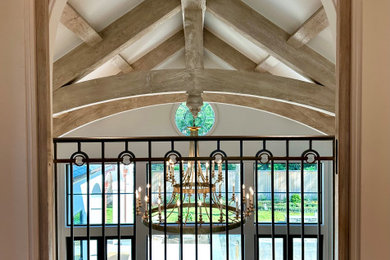Transitional balcony photo in Houston