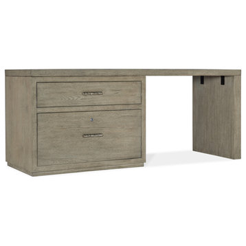 Hooker Furniture 6150-10908 72" Wood Veneer 2 Drawer Writing Desk - Medium Wood