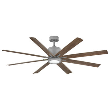 Hinkley Vantage 66" Integrated LED Indoor/Outdoor Ceiling Fan, Graphite