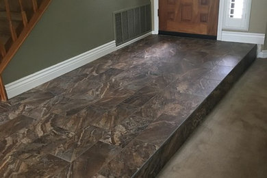 Porcelain tile entryway photo in Los Angeles