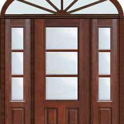 Prehung French Side lights-Transom Door 803/4 Lite 3 Lite - Patio Doors