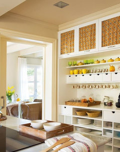 Beadboard Wallpaper Kitchen Cabinets