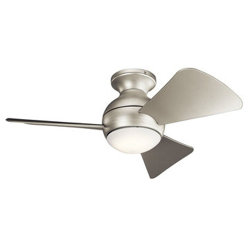 Kichler Lighting 330150MWH Sola - 34" Ceiling Fan with Light Kit