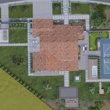 Complete Luxury Front & Backyard Design Concept