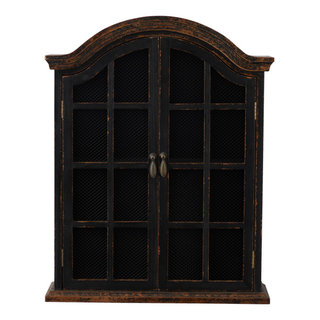 Cheungs Wood Hanging Storage Cabinet with Glass Doors