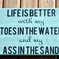 Handcrafted Beach House Decor Signs - Products