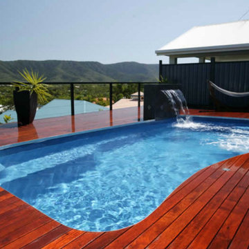 Fiberglass Pool with deck