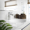 Jacuzzi LEU1818 Leola 18" Solid Surface Undermount Bathroom Sink - Gloss White
