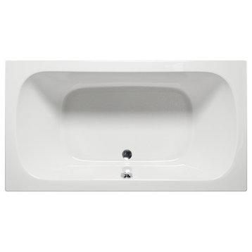 Malibu Jacksonville Rectangle Combo Whirlpool and Air Bathtub 66x36x22 Biscuit