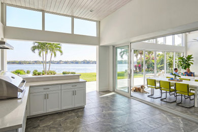 Inspiration for a mid-sized contemporary home design remodel in Other