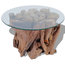 vidaXL Coffee Table With Teak Driftwood, 60 cm