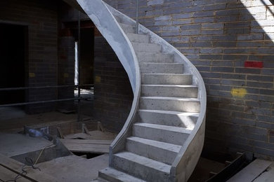 Photo of a contemporary staircase in Buckinghamshire.