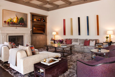 This is an example of a transitional living room in San Diego.