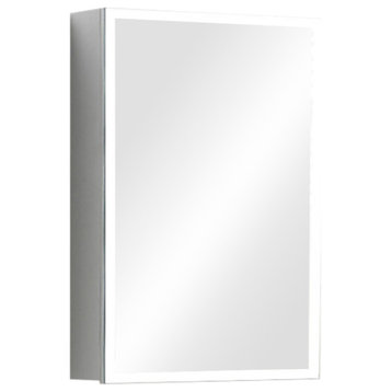 Inge LED Medicine Cabinet - White, 21Wx32Hx5D