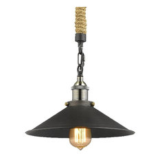 Rope Chain Pendant Lighting Houzz Vintage Metal And Hemp Rope Chain Pendant Hanging Ceiling Light Lighting