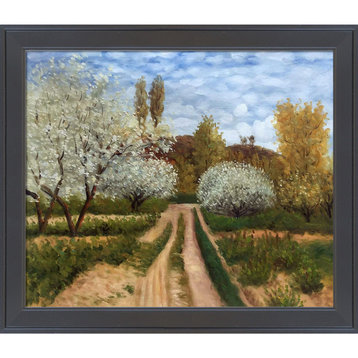 La Pastiche Trees in Bloom with Gallery Black, 24" x 28"
