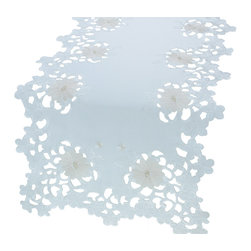 Xia Home Fashions - Daisy Divine 16"x34" Table Runner - Table Runners