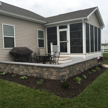 Stamped concrete patios