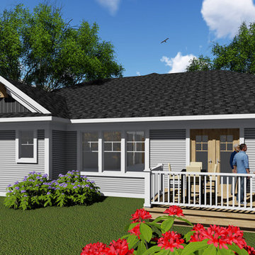 Craftsman Ranch Plan #55916