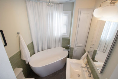 Transitional bathroom photo in Other