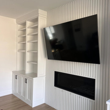 Completed Media Wall Detail — Wilmette, Illinois