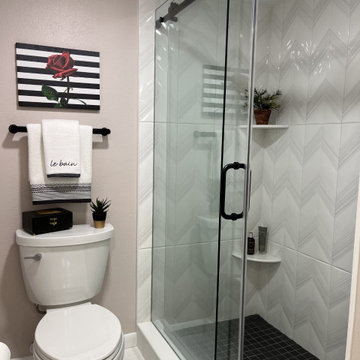 Bathroom Vanity Remodel Done in a Java Color