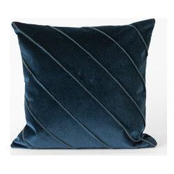 Briar Velvet Indigo Cushion - Decorative Pillows