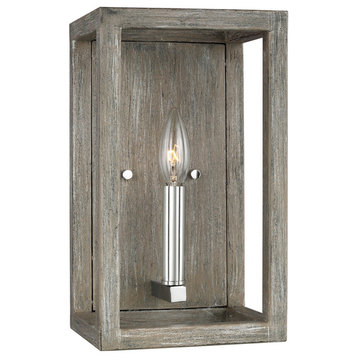 Moffet Street Wall Sconce in Washed Pine