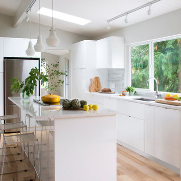 Bright Kitchen in the Trees