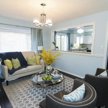 Family Room Refresh as Seen on Buying and Selling with the Property Brothers