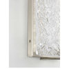 LED Stone Glass 1 Light Wall Sconce, Brushed Nickel