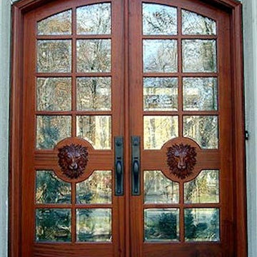 Transitional Hand Carved Door Los Angeles, CA