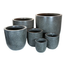 AuthenTEAK Lightweight Fiberglass Planters - Outdoor Pots And Planters