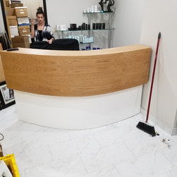 Custom Reception Desk - Desks And Hutches