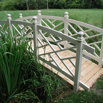 Garden Bridges, Pergola, and Flowers