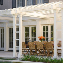 pergola at front of house