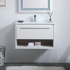 Kiera 30" Single Bathroom Floating Vanity, White