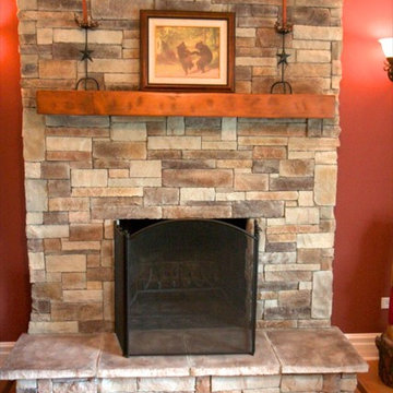 Floor To Ceiling Fireplace