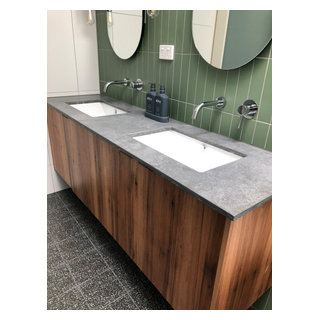 Green Ensuite - Contemporary - Bathroom - Other - by Bendigo Bathrooms | Houzz AU