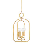 Mitzi by Hudson Valley Lighting - Mallory 4-Light Small Pendant, Gold Leaf Finish - Features: